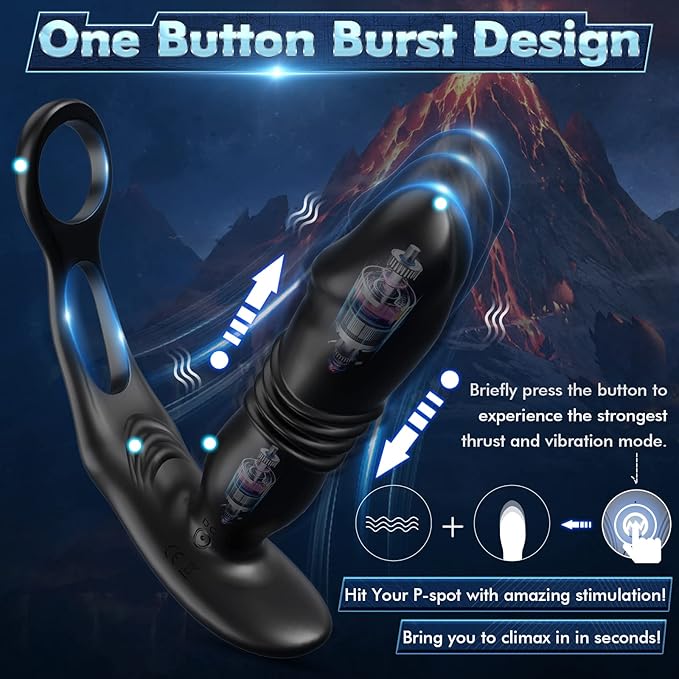 Anal Plug, Male Sex Toy for Women Adult Toys