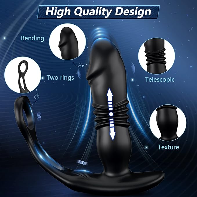 Anal Plug, Male Sex Toy for Women Adult Toys