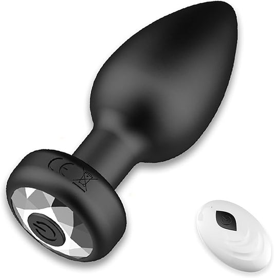 Anal Plug Adult Sex Toy Massage Vibrating Anal Sex Toys for Men,Black