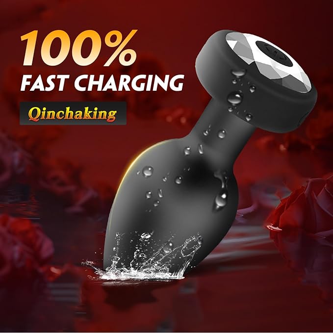 Anal Plug Adult Sex Toy Massage Vibrating Anal Sex Toys for Men,Black