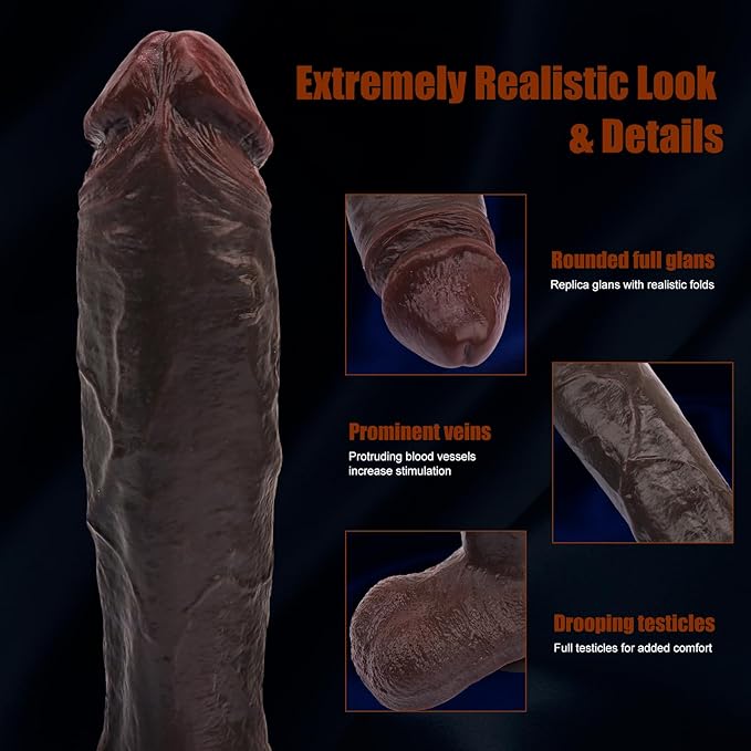 "9.8 Inch Large Lifelike Adult Intimacy Products for Women and Men, Enhanced Pleasure with Realistic Design"