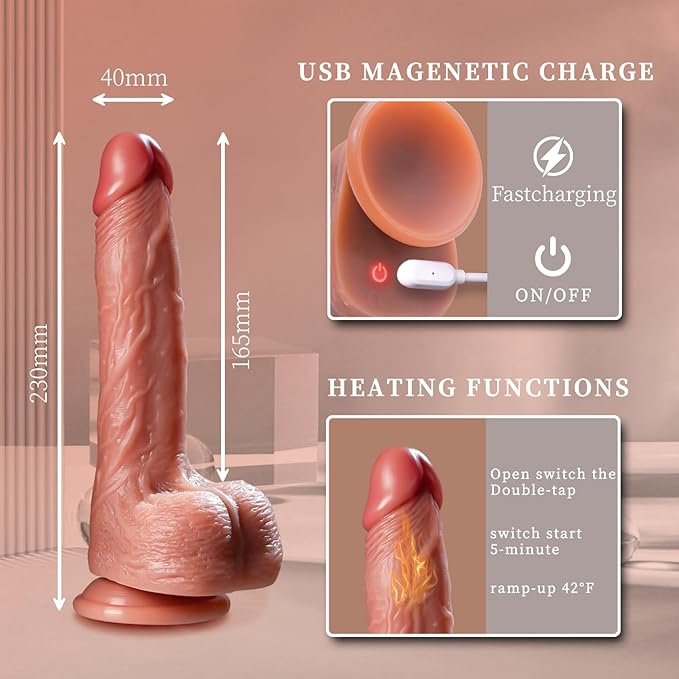 Vibrator Sex Toys for Women Realistic 6in1 Penis